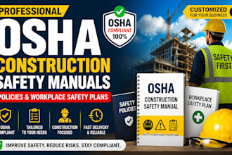 create osha construction safety manuals, policies for workplace safety plans