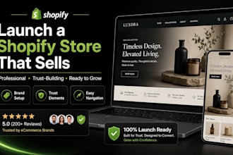 build a professional shopify store optimized for sales