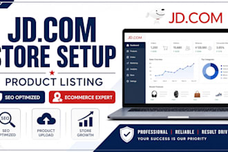 upload and optimize product listings on jd com and ecommerce marketplaces