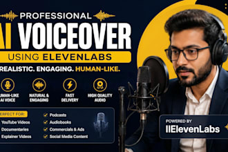 create professional human like ai voiceovers using elevenlabs