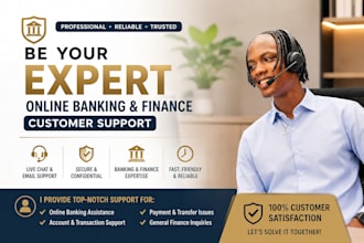be your expert online banking and finance customer support