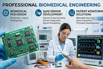 design biomedical pcb, spo2 sensor and patient monitoring systems