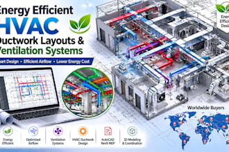 design energy efficient hvac ductwork layouts and ventilation systems