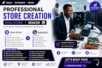 setup stan store digital product, stan store marketing, digital store, ad beacon