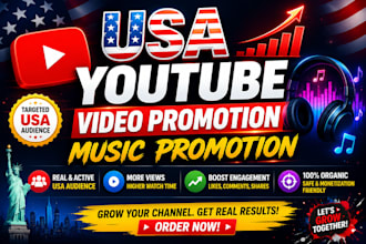 do USA youtube video promotion, music promotion