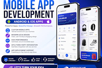 design and develop modern mobile applications