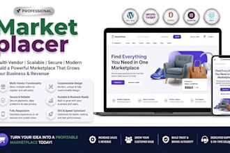 design or redesign marketplace website using marketplacer professionally