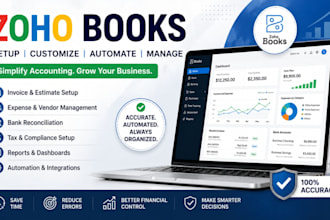 do zoho books setup bookkeeping invoicing and automation