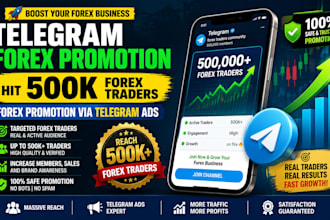 telegram forex promotion hit 500k forex traders forex promotion via telegram ads