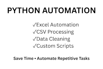 automate excel and CSV tasks using python