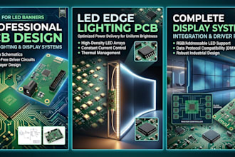 create pcb for led banner edge lighting and display systems