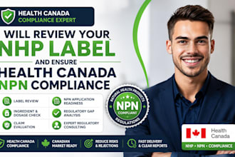 review your nhp label and ensure health canada npn compliance