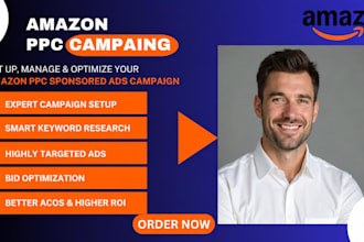 set up, manage and optimize your amazon PPC sponsored ads campaign