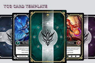 draw custom tcg card templates pokemon card sports card frame rulebook design