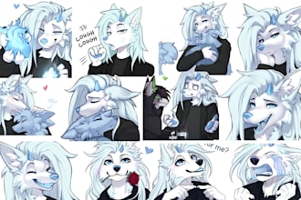 draw nsfw sticker, furry telegram stickers, animated sticker, crypto stickers