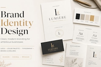design a premium brand identity system