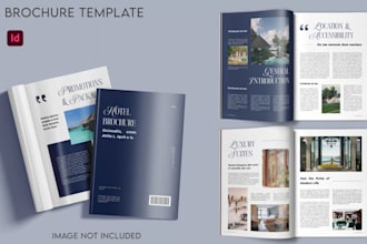 design editable canva real estate brochure design sales property flyer brochure