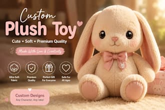 plush toy custom plush product design refrence sheet plushie toys stuffed animal
