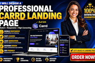 design carrd website carrd landing page and unbounce landing page