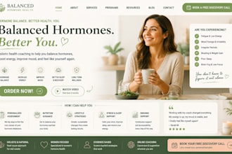 design squarespace hormone health coach website wellness health coach website