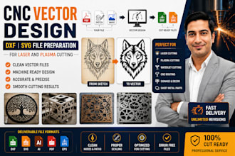 cnc vector design dxf svg file preparation for laser and plasma cutting