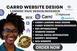 design carrd website carrd landing page redesign carrd website design carrd co