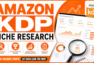 do amazon KDP niche research, high ranking keywords