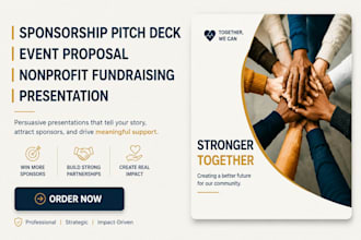 design sponsorship pitch deck event proposal nonprofit fundraising deck