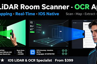 develop ai lidar ios app for 3d room scanning and mapping ocr scanner app