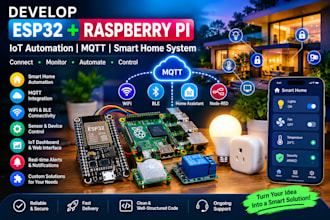 develop esp32 raspberry pi iot automation mqtt smart home system