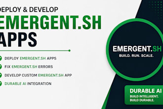 deploy emergent sh apps emergent sh errors, develop emergent sh app, durable ai