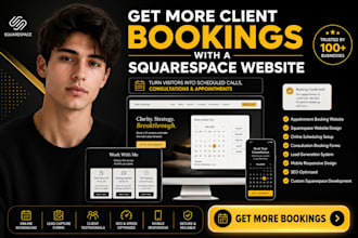 build redesign booking squarespace website for service businesses