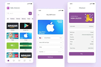 develop advanced card trading app, gift card exchange app, crypto exchange app