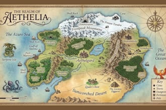create custom adventure, fantasy and rpg game maps
