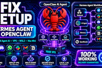 fix setup hermes multi agent ai second brain llm obsidian memory n8n mcp ollama