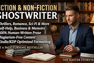be your fiction ghostwriter or non fiction ebook writer