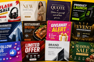 design social media posts facebook ads instagram ad creatives branding canva
