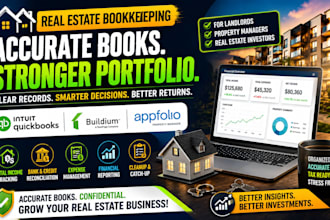 do quickbooks, buildium, and appfolio bookkeeping for real estate