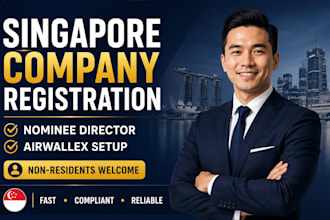 register singapore company with nominee director and airwallex setup