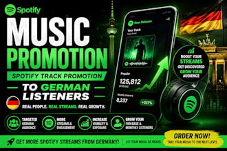german spotify music promotion spotify track spotify streams to german listeners