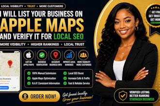 list your business on apple maps and  verify it for local seo