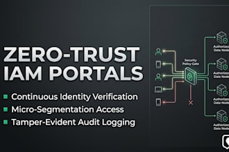 develop zero trust identity and access management portal, iam, cybersecurity