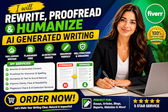 rewrite, proofread and humanize ai generated writing