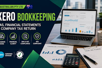 do complete xero bookkeeping financial statements bas and company tax return