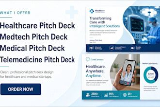 design healthcare pitch deck medtech investor deck medical startup deck