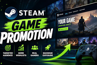 steam game promotion, steam game marketing, video game promotion, steam wishlist