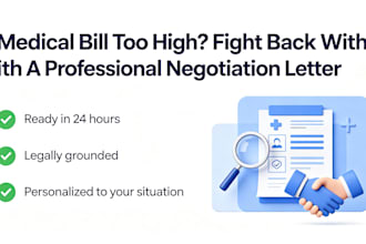 write a professional medical bill negotiation letter
