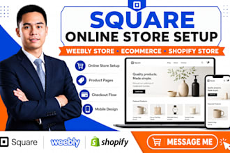 setup square online store weebly store ecommerce  shopify store