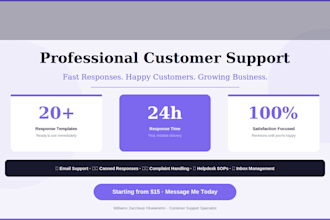 provide professional customer support