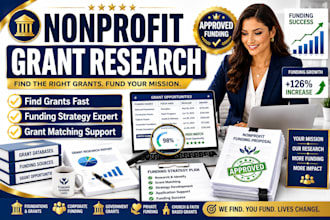 provide nonprofit grant research and funding strategy support